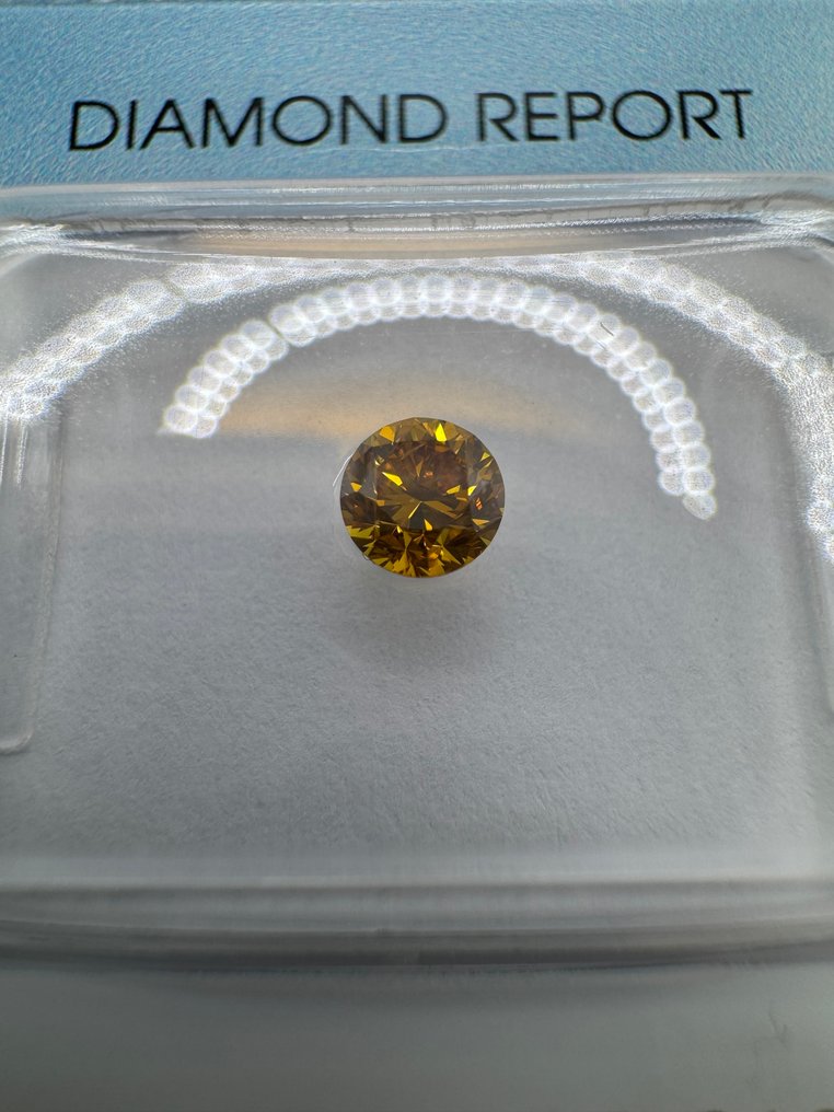 1 pcs 钻石  (天然色彩的)  - 0.24 ct - 圆形 - SI1 微内含一级 - 国际宝石研究院（IGI） #1.0