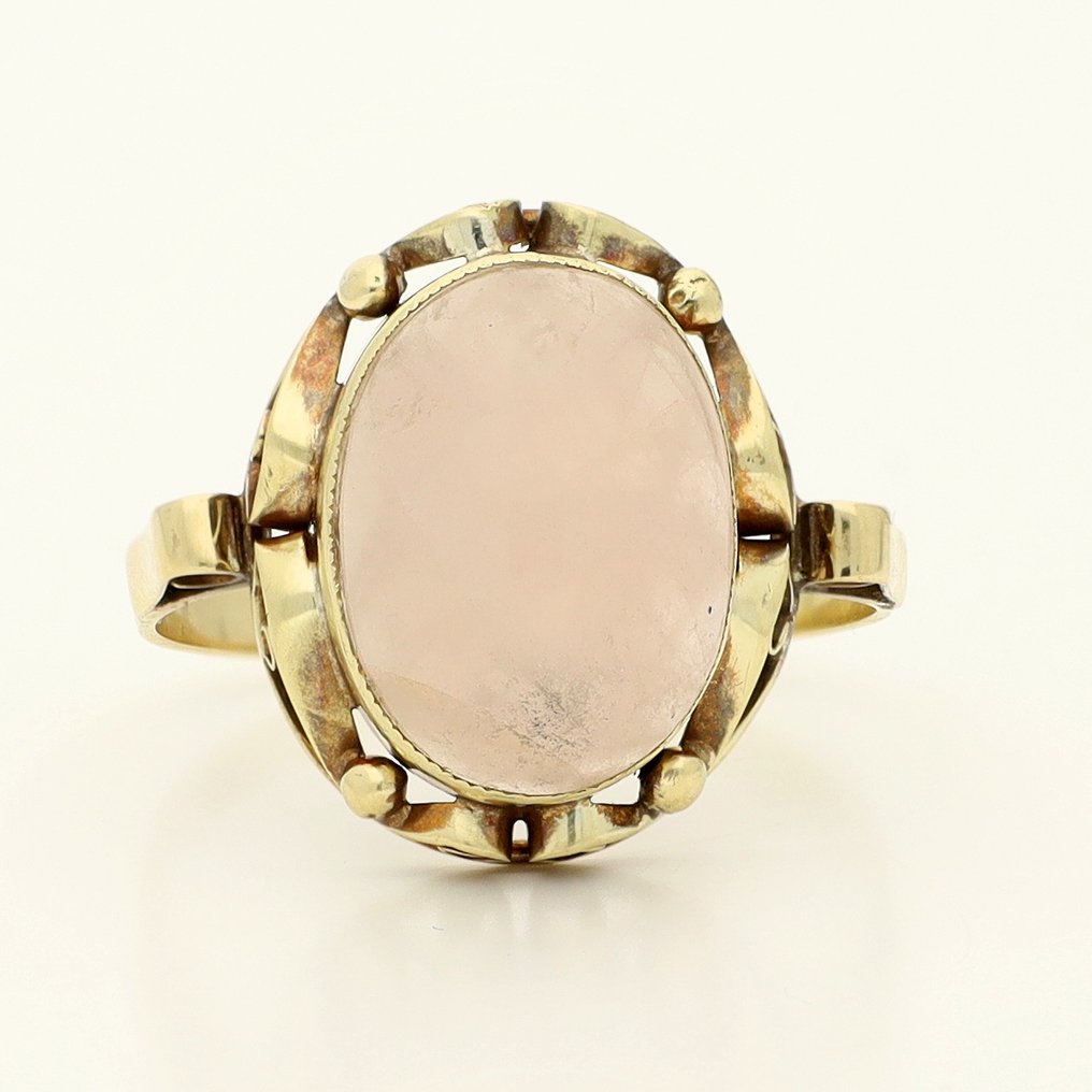 戒指 - 14 克拉 黃金 - 7.72ct. tw. 石英 #1.0