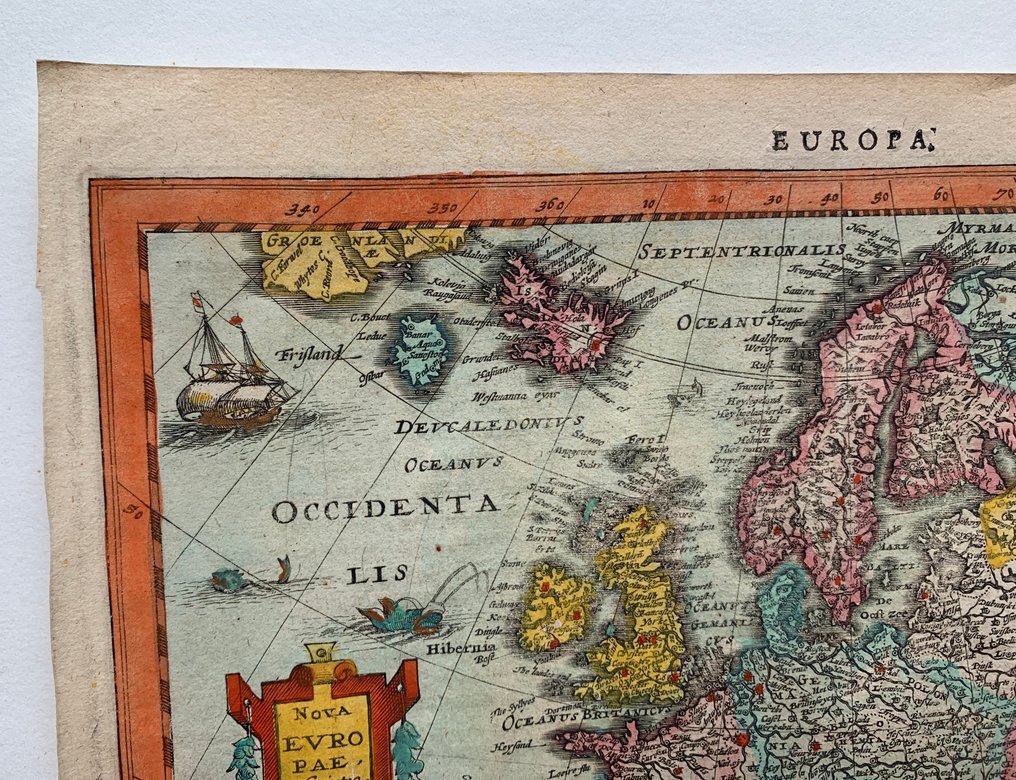 Europa - Europa; Gerard Mercator/ Jodocus Hondius/ Johannes Cloppenburgh - Nova Europae Descriptio - 1621-1650 #1.0