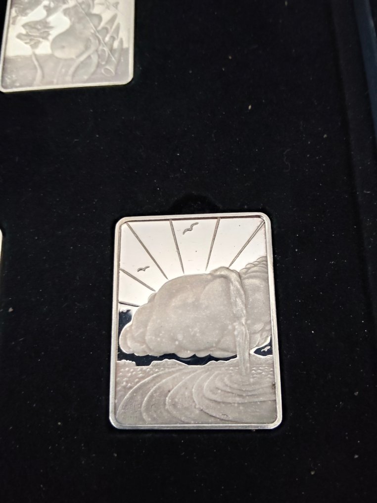 Salvador Dali (1904-1989) - 雕塑, I 7 giorni della creazione - 4 cm - .999 银 #4.3