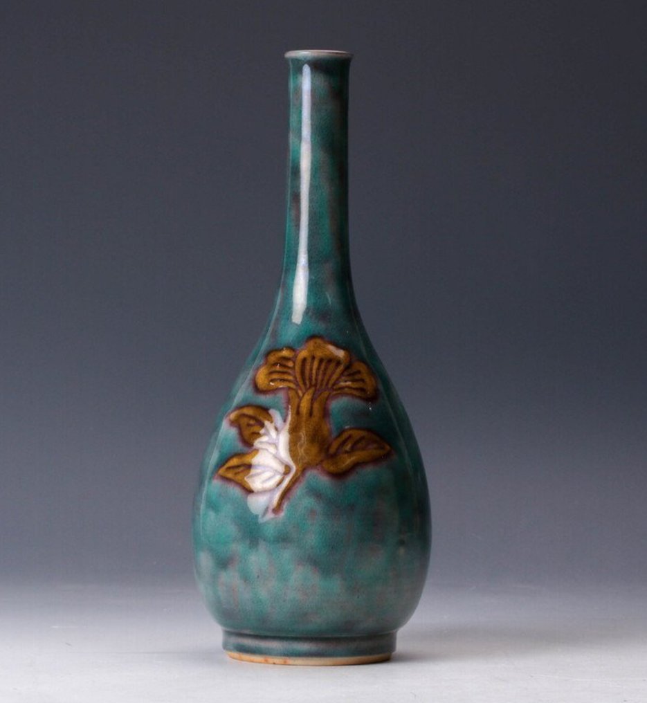 Fukō Yōhen 鹤颈花瓶 - 瓷器 - Tokuda Yasokichi II  二代目徳田八十吉 (1907–1997) - 日本 - 昭和年代(1926-1989) #1.0