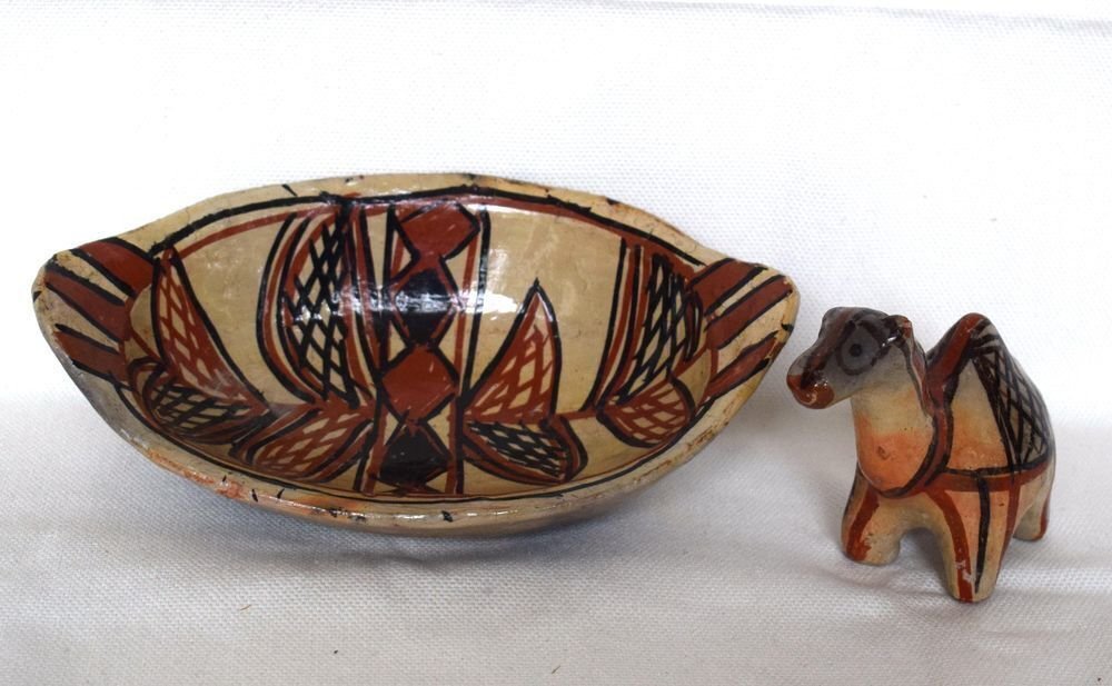 IDEQQI 套装 2 陶器,柏柏尔卡比尔风格,陶土色 - Terracotta - 摩洛哥 - 阿尔及利亚 - 20世纪上半叶 #3.2