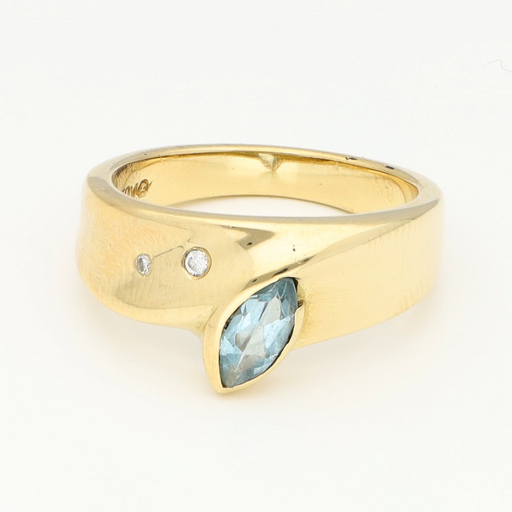 戒指 - 18 克拉 黃金 鉆石 (天然) - 鉆石 - Spinel #1.0