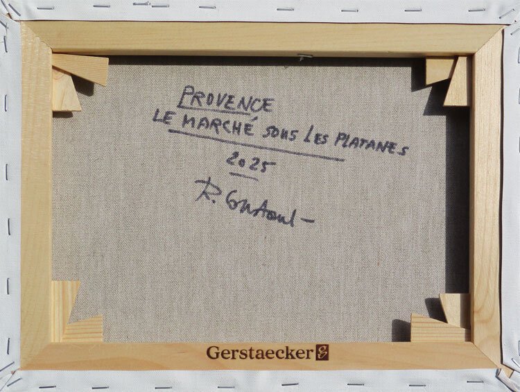 René Constant (XX) - Provence-Marché sous les platanes #3.2