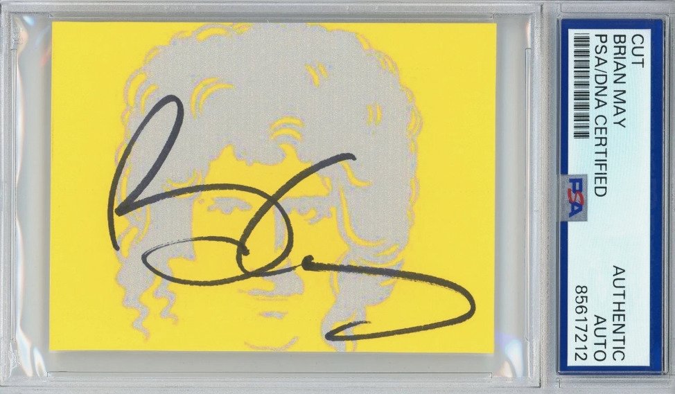 Brian May - Queen -  Autograph - With PSA Certificate - 集换式卡牌 #1.0