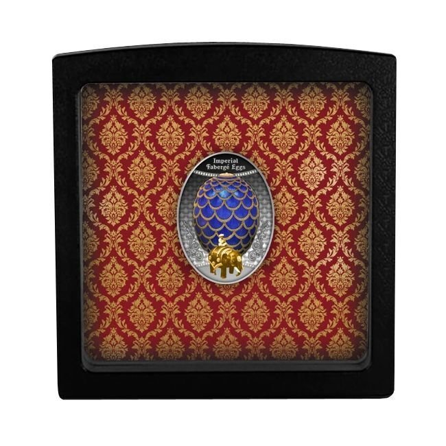 Niue. 1 Dollar 2021 Pinecone Faberge Eggs Series Silver Proof Coin #2.1