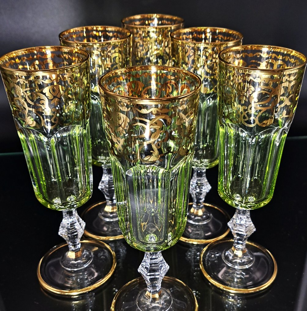 Artemisia - 香槟笛 (6) - 莫奈 - 水晶, oro 24kt #3.2