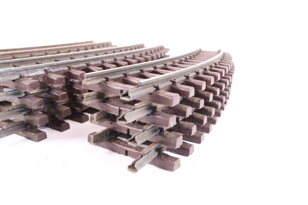 LGB G - 16000 - Model train tracks (12) - 12 bent rails, R3, 22.5 #4.3