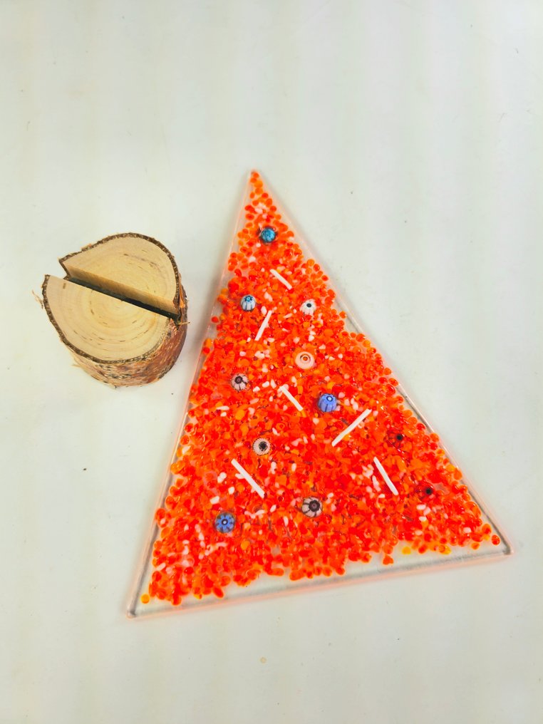 碟 - 穆拉諾玻璃 - 橙子圣诞树 #3.2