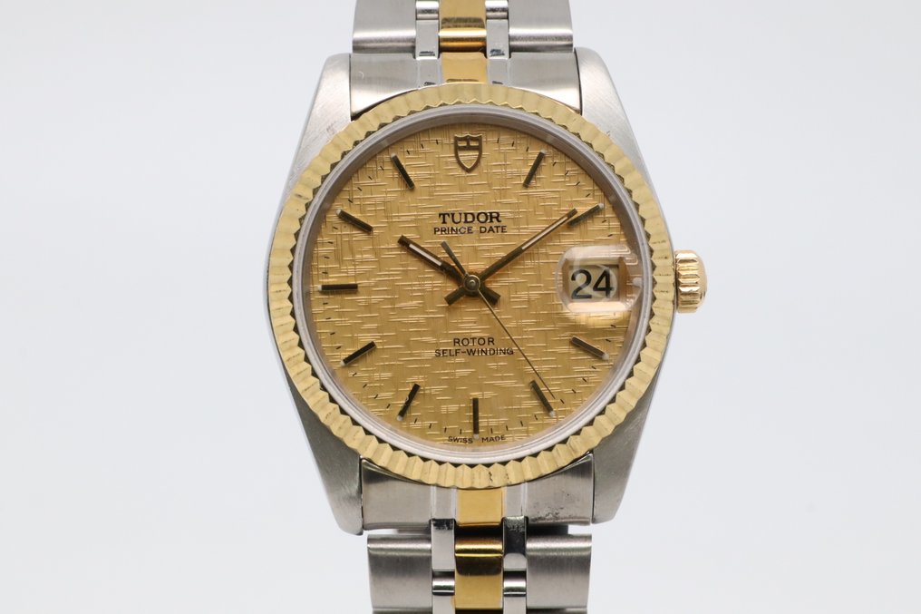 Tudor - Prince Date - Senza prezzo di riserva - 74033 | Gold Linen Dial - Uomo - 2000-2010 #1.0