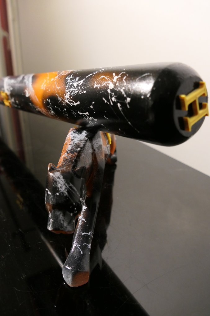 Rich'ART - Baseball Bat version Hermès avec support panthère - 82 cm - XL Size #1.0