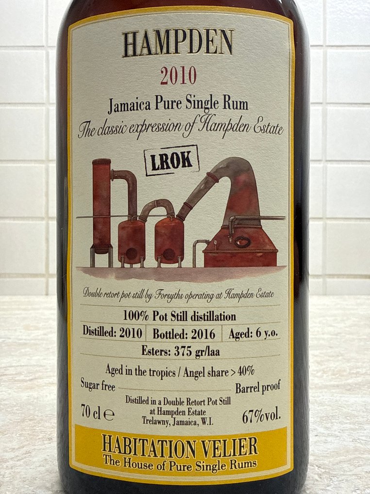 Hampden 2010 Velier - LROK - Habitation    - b. 2016  - 70cl #4.3