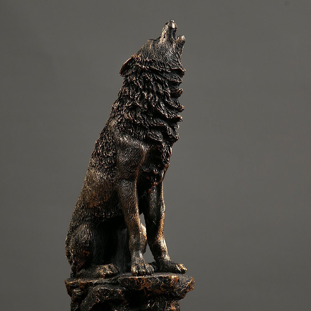 Figurine - Huilende wolf - Resin #3.2