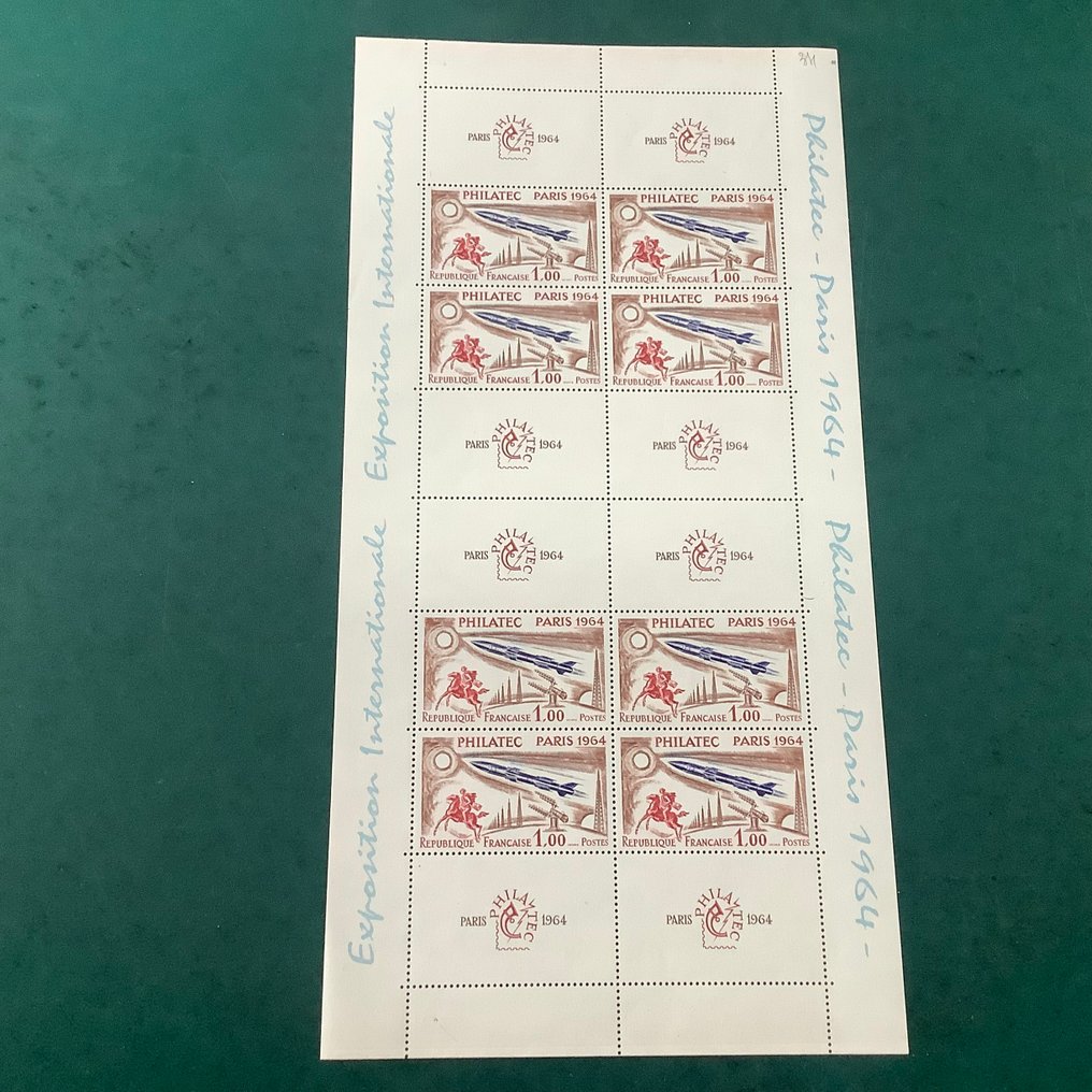 Franciaország 1964 - Philatec blokk kontrollszám nélkül - Yvert blok 6 #1.0