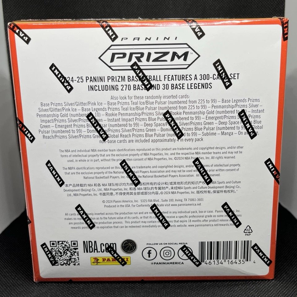 2024/25 Panini -  Prizm NBA Basketball Mega Box Factory Sealed - 1 Sealed box - Good (GD) #1.0