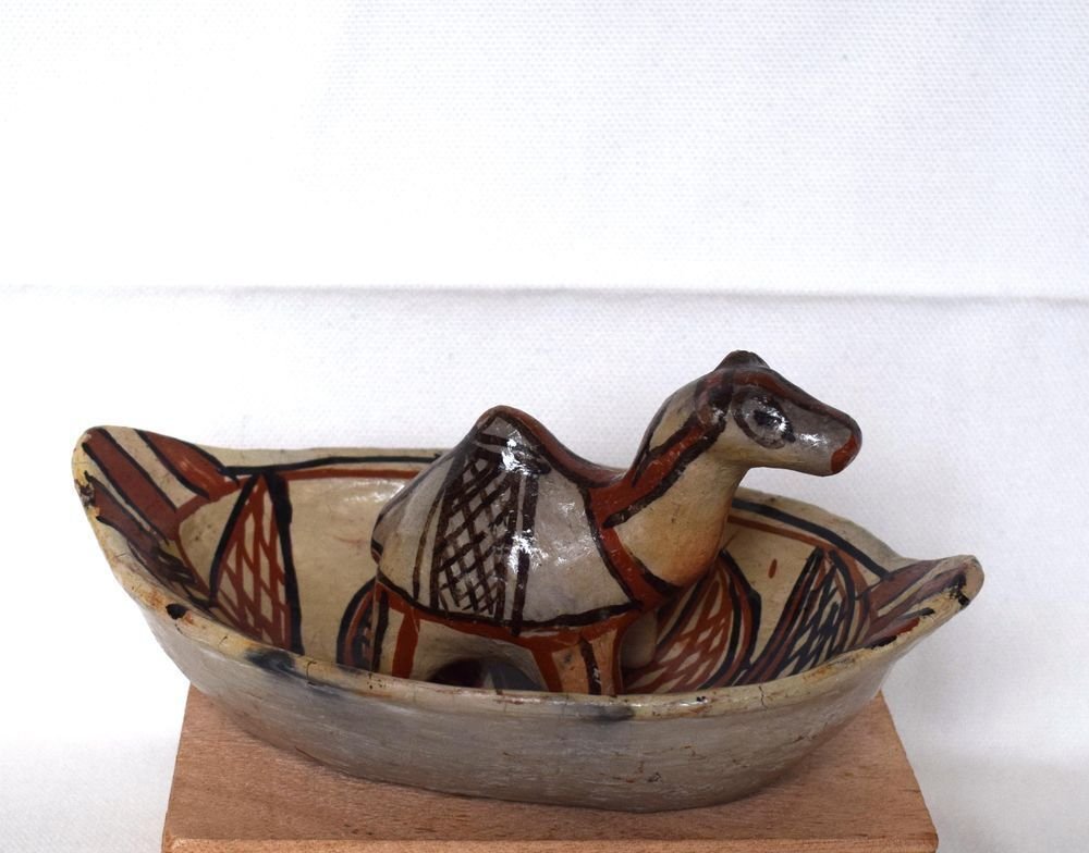 IDEQQI 套装 2 陶器,柏柏尔卡比尔风格,陶土色 - Terracotta - 摩洛哥 - 阿尔及利亚 - 20世纪上半叶 #1.0