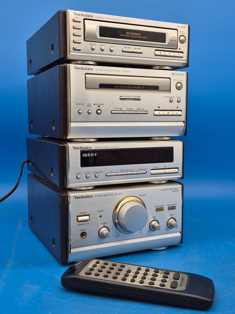 Technics - Sistema de componentes estéreo HD70 – feito no Japão, com controle remoto Conjunto estéreo #1.0