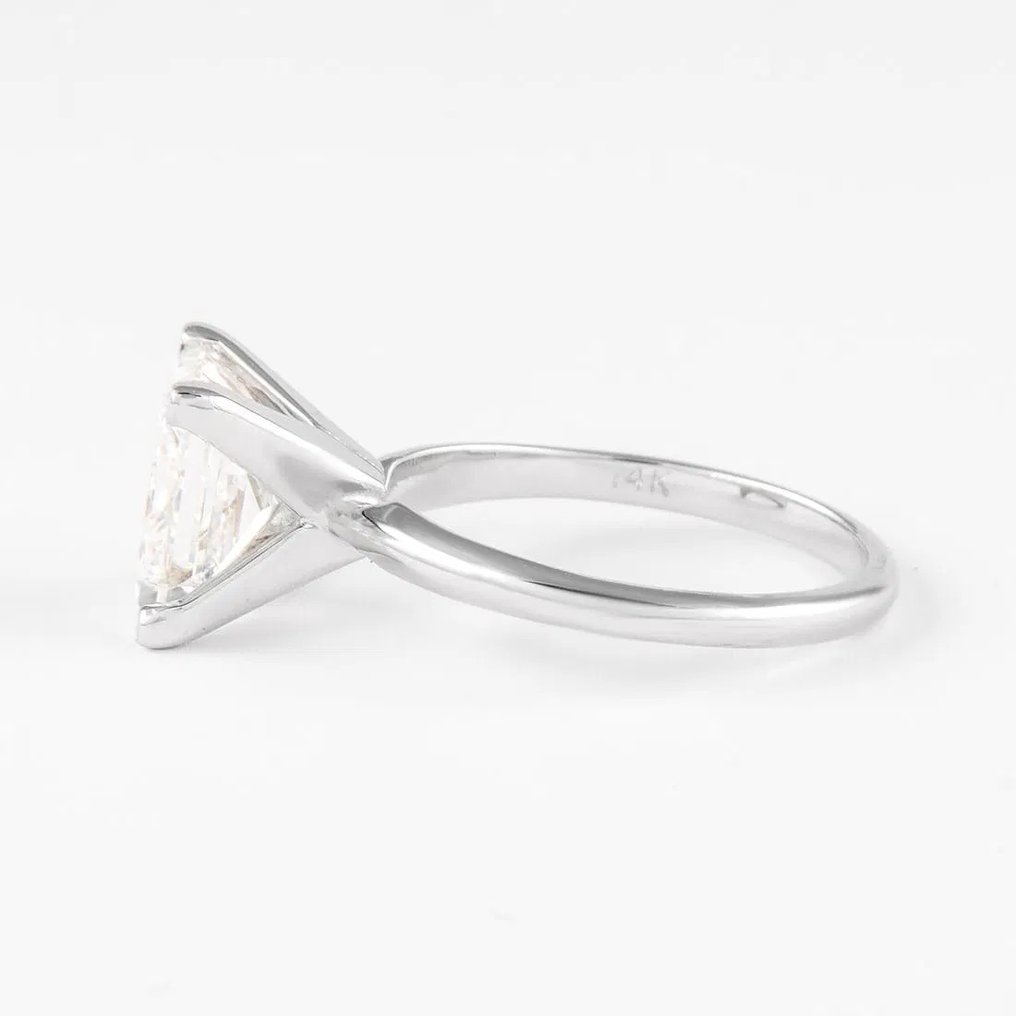 戒指 - 14K包金 白金 - 3.00ct. tw. 钻石 (实验室培育) #2.1