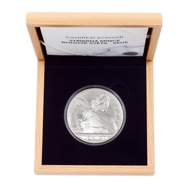 Niue. 10 Dollars 2020 5 oz Universal Gods Zeus Stand Proof Coin #3.2