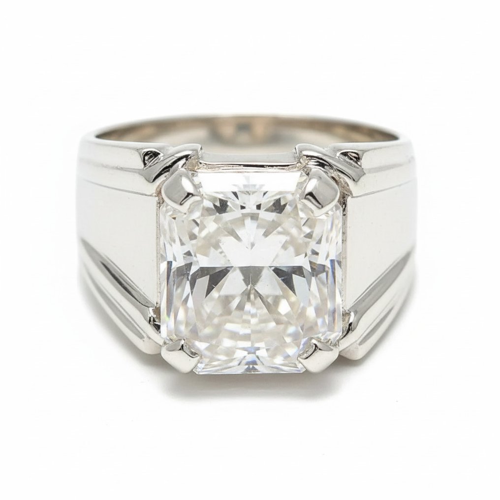 Ring - 14 karaat Witgoud - 6.00ct. tw. Diamant (Lab-grown) #4.3
