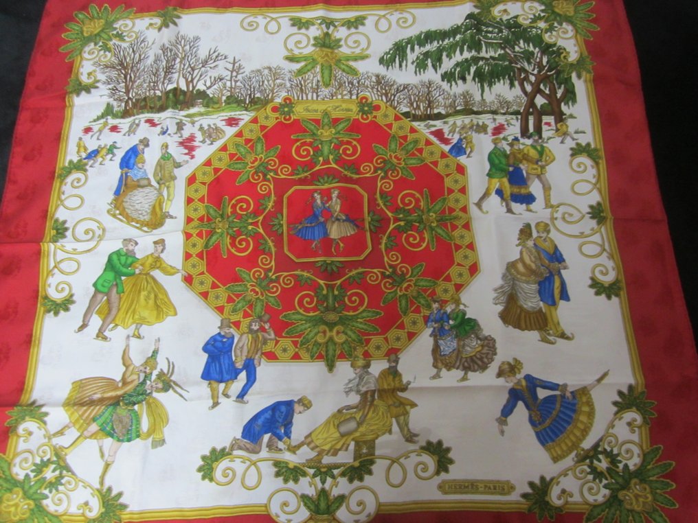 Hermès - Joies d'Hiver de JOACHIM METZ 1992 - Könnyű selyem #1.0