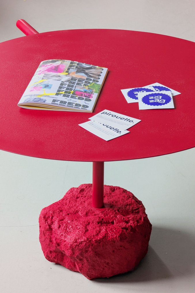 pirouette - Τραπέζι σαλονιού - Χάλυβας, Μπετόν - Le Dahou #3.2