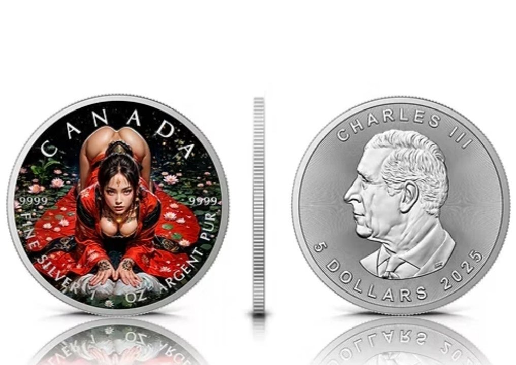 Canada. 5 Dollars 2025 Lotus Flower - 1  Oz (.999) #2.1