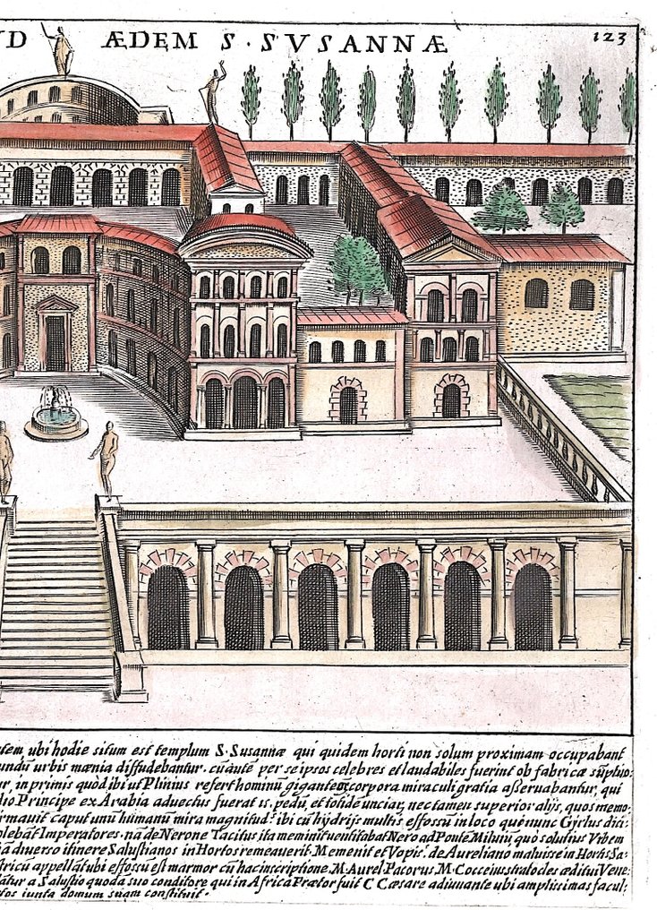 義大利 - 意大利 / 拉齐奥 / 罗马; G. Lauro - De Hortis Salustii apud Aedem S. Susannae - 1601-1620 #2.1