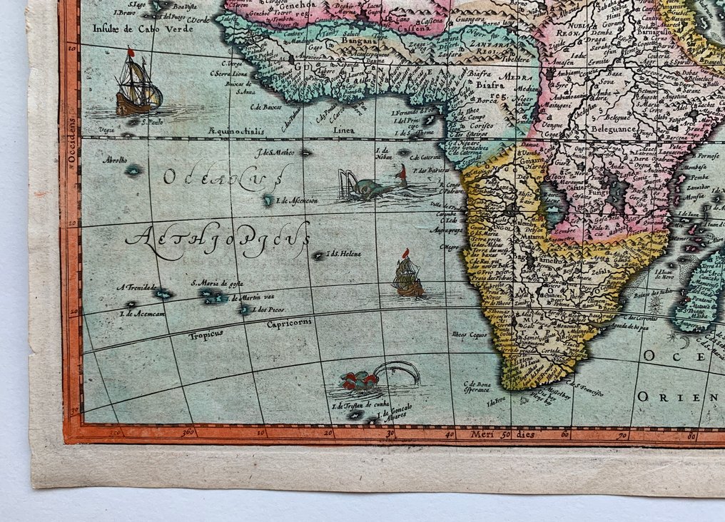 Africa - Africa; Gerard Mercator/ Jodocus Hondius/ Johannes Cloppenburgh - Africa Nova Tabula - 1621-1650 #3.2