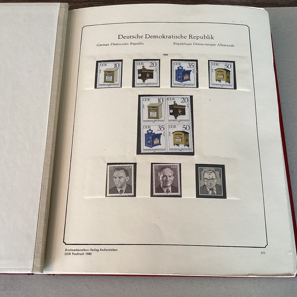Niemiecka Republika Demokratyczna 1985/1992 - Abria album z DDR i BRD postfris. - Michel 2920/3343 en 1448/1644 #1.0