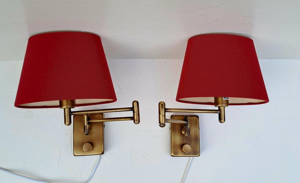 Vegglampe (2) - Messing - To elegante vegglamper #1.0