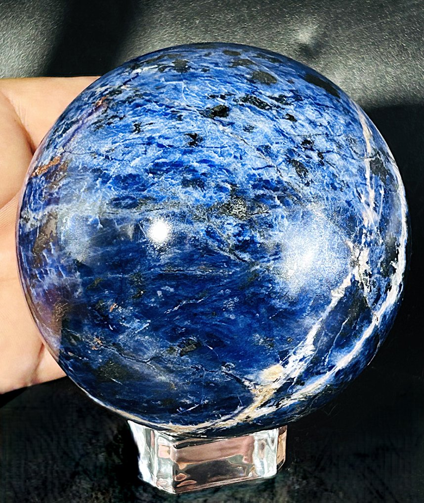 Σφαίρα Υψηλής Ποιότητας Σοδαλίτη από Βραζιλία - Κομμάτι δηλωτικό Ø 95 χιλιοστά- 1132 g - (1) #4.3