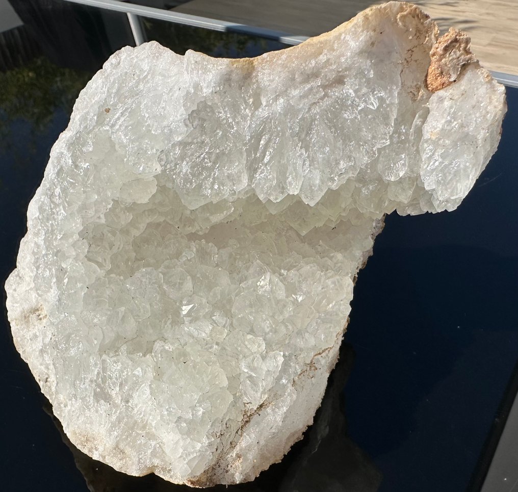 Quartz Geode - Height: 13 cm - Width: 13 cm- 1.9 kg - (1) #1.0