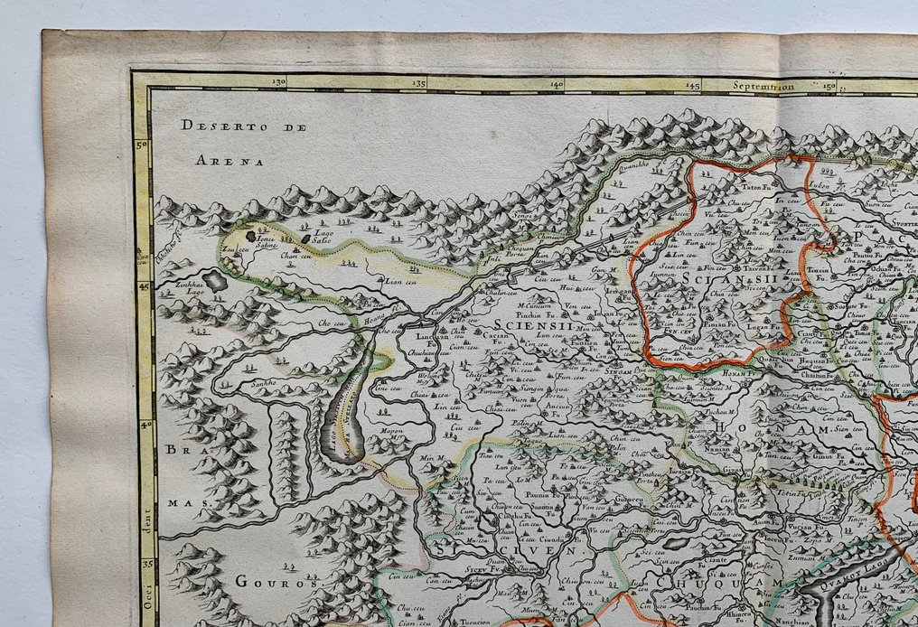 Chine - Chine, Corée, Taïwan; Nicolas Sanson/ Pierre Mariette - La Chine Royaume - 1651-1660 #1.0