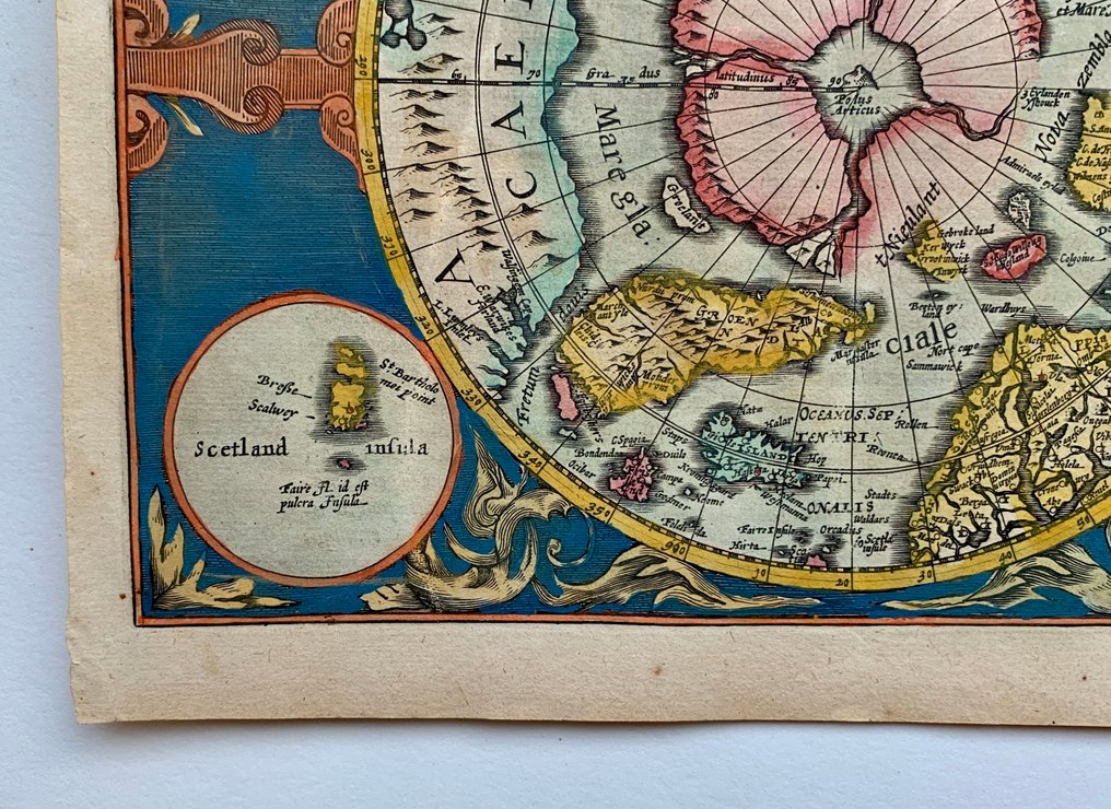 World - World; Gerard Mercator/ Jodocus Hondius/ Johannes Cloppenburgh - Polus Arcticus - 1621-1650 #3.2