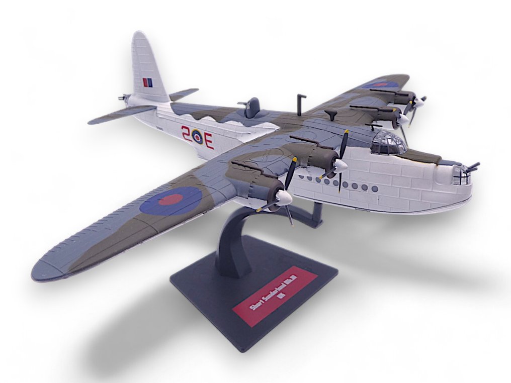 Royal Air Force (UK) 1:144, 1:100 - Miniatura de veículo militar (3) - Short Sunderland MK III / Dassault- Dornier Alpha Jet / Hawker Tempest MK - World War II - Série: "PER ARDUA AD ASTRA" #2.1