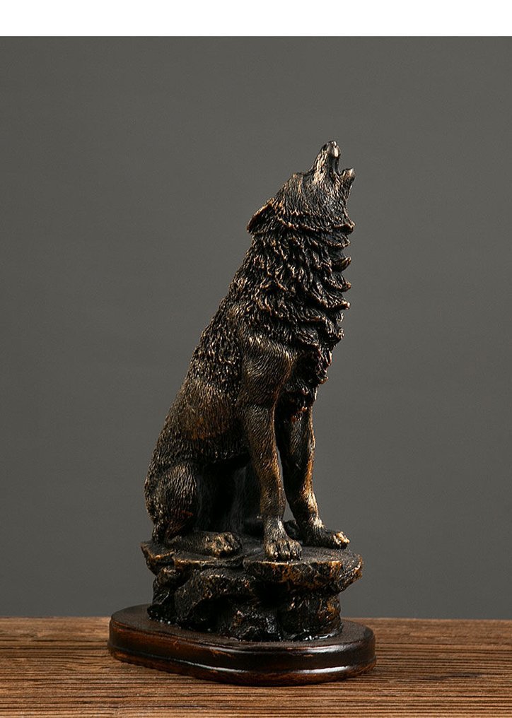 Figurine - Huilende wolf - Resin #1.0