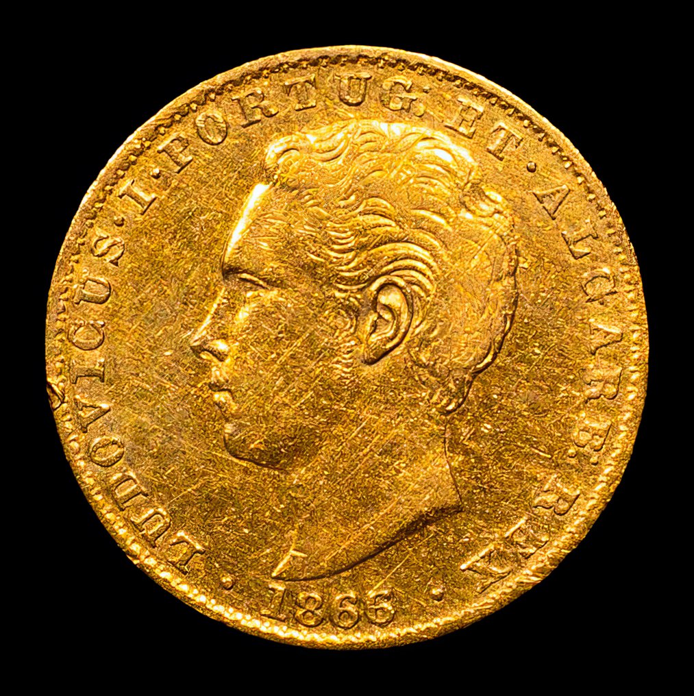 Portogallo. D. Luís I (1861-1889). 2000 Reis 1866 - Escassa #1.0