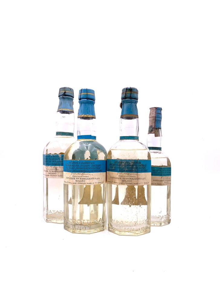 San Pietro - Triple Antisette - b. anii `50, anii `60 - 75 cl, 1.0 Litru, 50 cl - 4 sticle #1.0