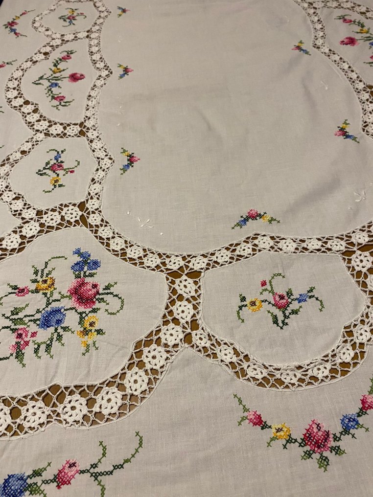 Tablecloth - 256 cm - 164 cm - Cross-stitch tablecloth #3.2