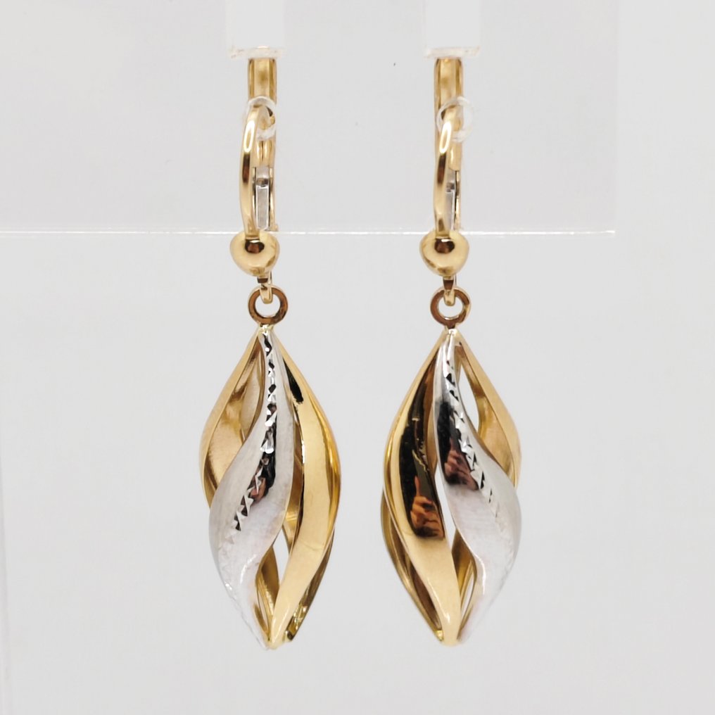 Boucles d'oreilles - 18 carats Or jaune, Or blanc #1.0