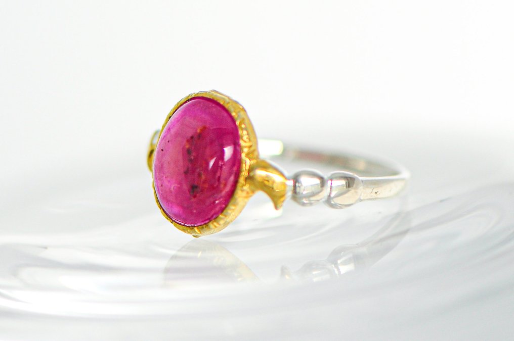 925 silver - ruby - Ring #4.3