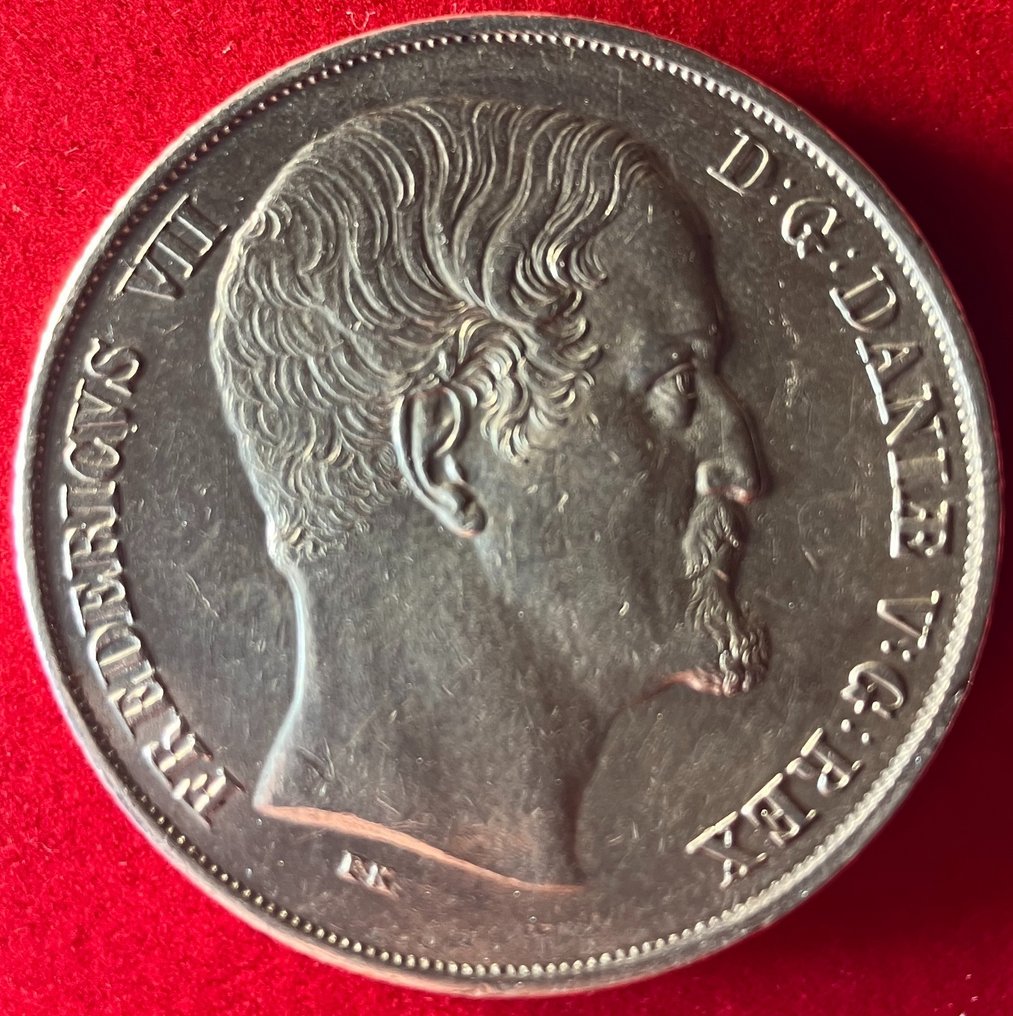 Danemarca. Frederiek VII. Speciedaler 1853 VS / Våbenspecie #2.1
