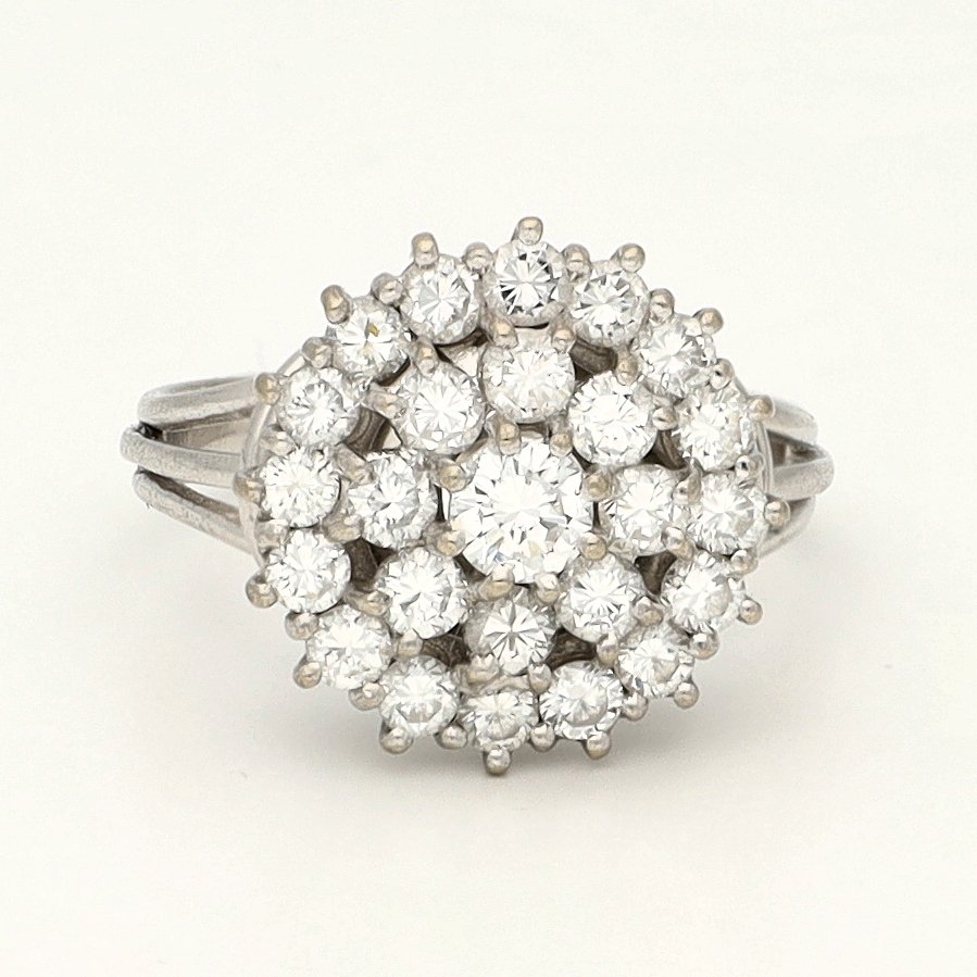 Gyűrű - 18 kt. Fehér arany - 1.91ct. tw. Gyémánt (Természetes) - Gyémánt #1.0