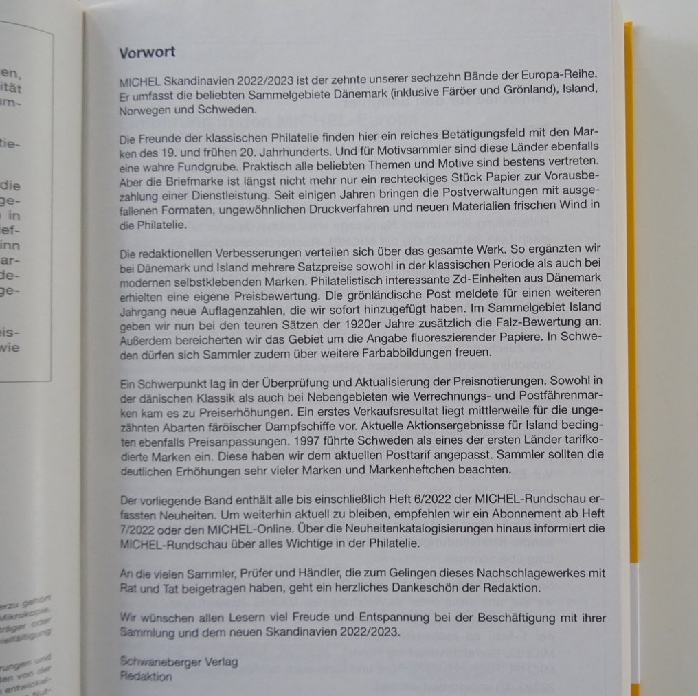 Αξεσουάρ - Michel catalogus 2022/2023 - #10: Σκανδιναβία - σε άριστη κατάσταση! #2.1