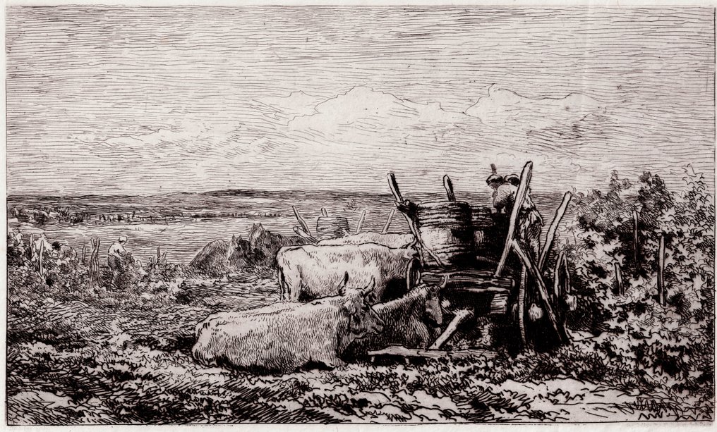 Charles Daubigny (1817-1878) - The Vintage, Souvenir of the Morvan - 1865 #1.0