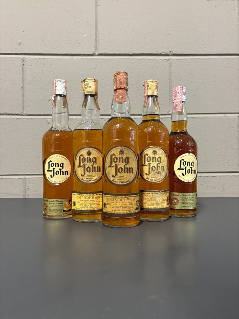 Long John  - b. anii `80, anii `70 - 75 cl - 5 sticle #1.0