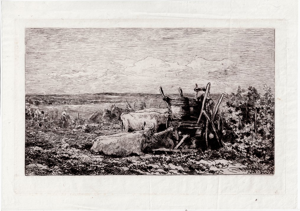 Charles Daubigny (1817-1878) - The Vintage, Souvenir of the Morvan - 1865 #4.3