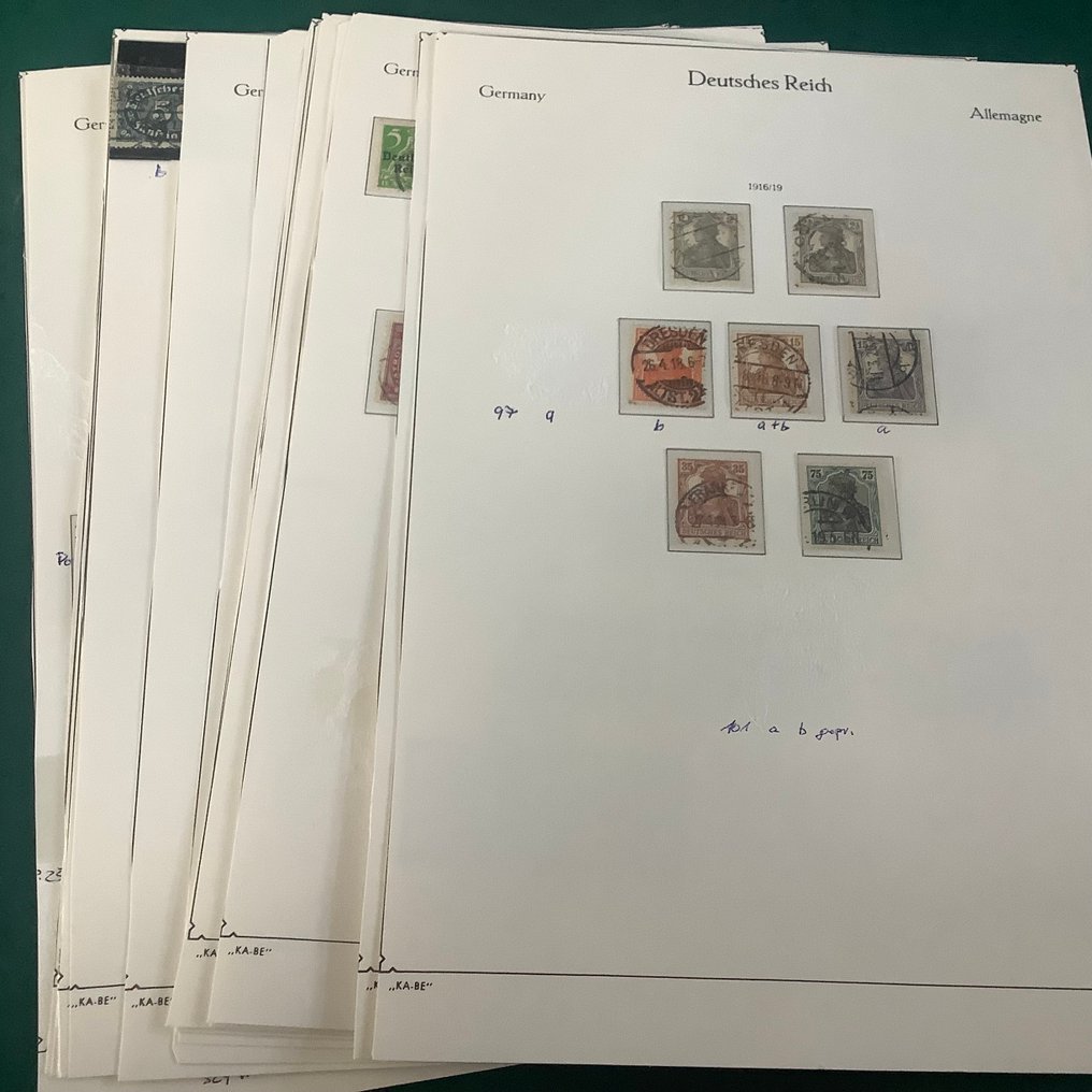 德意志帝国 1916/1923 - Infla收藏在专辑页上 - Michel 105/337 #1.0