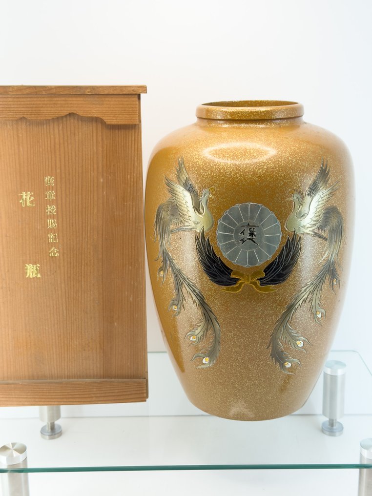 Βάζο Ikebana - Κεραμικό - Ιαπωνία - Διακοσμημένο βάζο λουλουδιών  (χωρίς τιμή ασφαλείας) #1.0